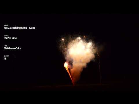 49s Z Crackling Mine 12sec - 49 Shot '76 Pro Line 500 Gram Cake