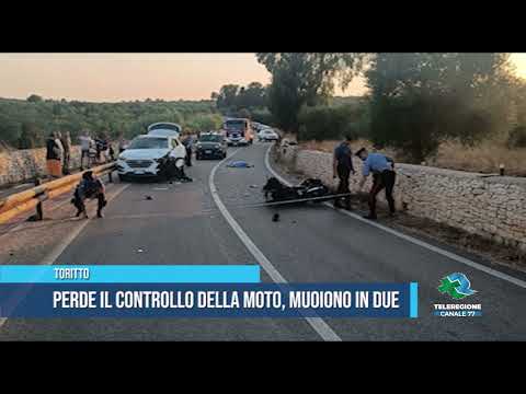 TORITTO Perde controllo della moto muoiono in due