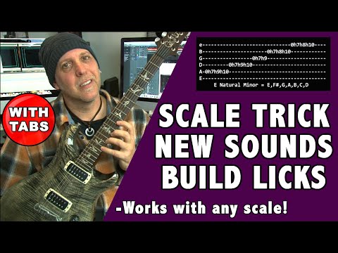 Guitar Scale Lick Trick - Create new soloing sounds with any scale: with Tabs