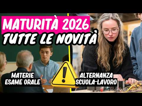 Come cambia la Maturità 2026? Guarda il vodcast #Sapevatelo