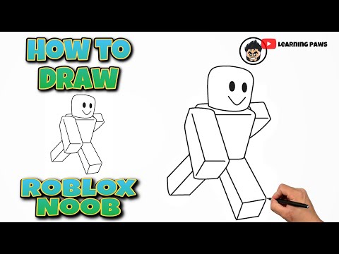 How To Draw A Roblox Noob | ROBLOX | Step By Step #drawing #drawingtutorial #roblox