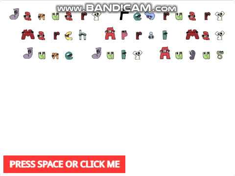 Alphabet Lore Spells The Months (January to December)