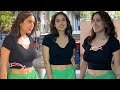Sara Ali Khan Looks Too HOT In Black Top ️ Bold Photoshoot Bollywood Celebs Camera Focus