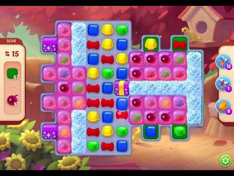 HomeScapes Level 1698 no boosters (15 moves)