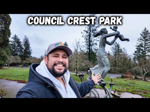 Council Crest Park in Portland, Oregon and Walking the Adjacent Neighborhood