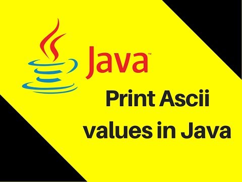 5 8 How to Print Ascii values in Java