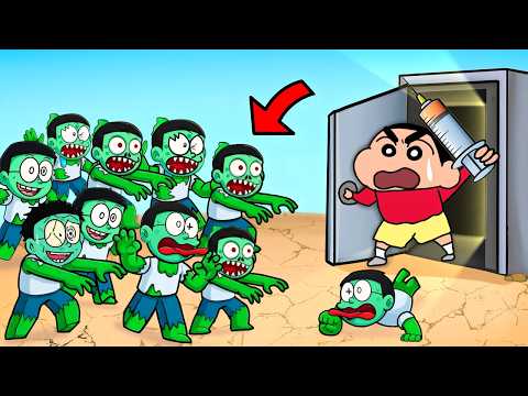 Shinchan Surviving 9999 Zombies 😱