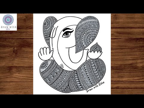 Ganesha Mandala Art | Mandala Art | Step by Step | Simple Mandala Art | Mandala art for Beginners