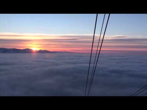 Pfänderbahn Talfahrt Timelapse, Funicular ride, Bregenz, Austria