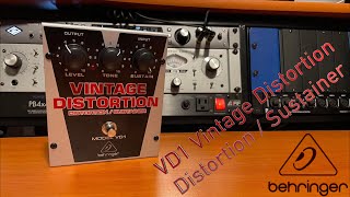 Behringer VD1 Vintage Distortion - What To Know & Where To Buy