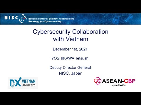Welcome remarks By Mr. Tetsushi Yoshikawa (NISC) -VIETNAM DX