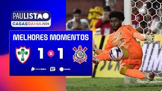 PORTUGUESA 1 (7) X (8) 1 CORINTHIANS | MELHORES MOMENTOS DAS QUARTAS DO PAULISTÃO