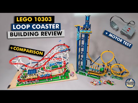 LEGO 10303 Loop Coaster building review, motor test & comparison