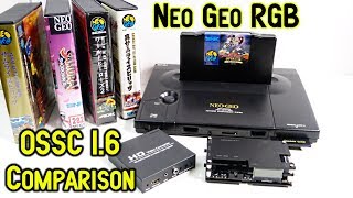 OSSC 1.6 Neo Geo AES RGB Scart Test & Comparison HDMI