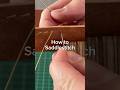Tutorial - how to Saddlestitch Part 2 #howto #saddlestitch #diy #leather #asmr