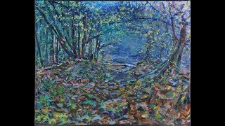 Colours of Autumn.  Painting with oils in the Creuse - France