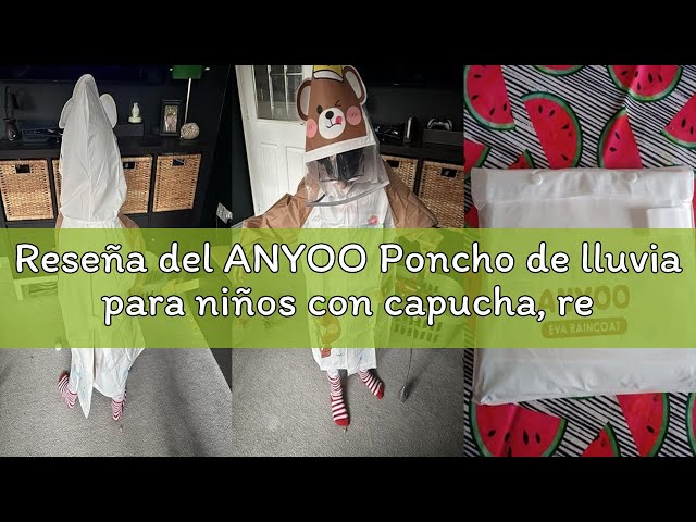 Vídeo relacionado con flintronic Poncho De Lluvia Para Niños, Poncho Impermeable, Ligero Reutilizable Niños Niñas Poncho, Eva Chubasquero Con Capucha Y Botones Para Escuela Senderismo Ciclismo Viajes, Rosa