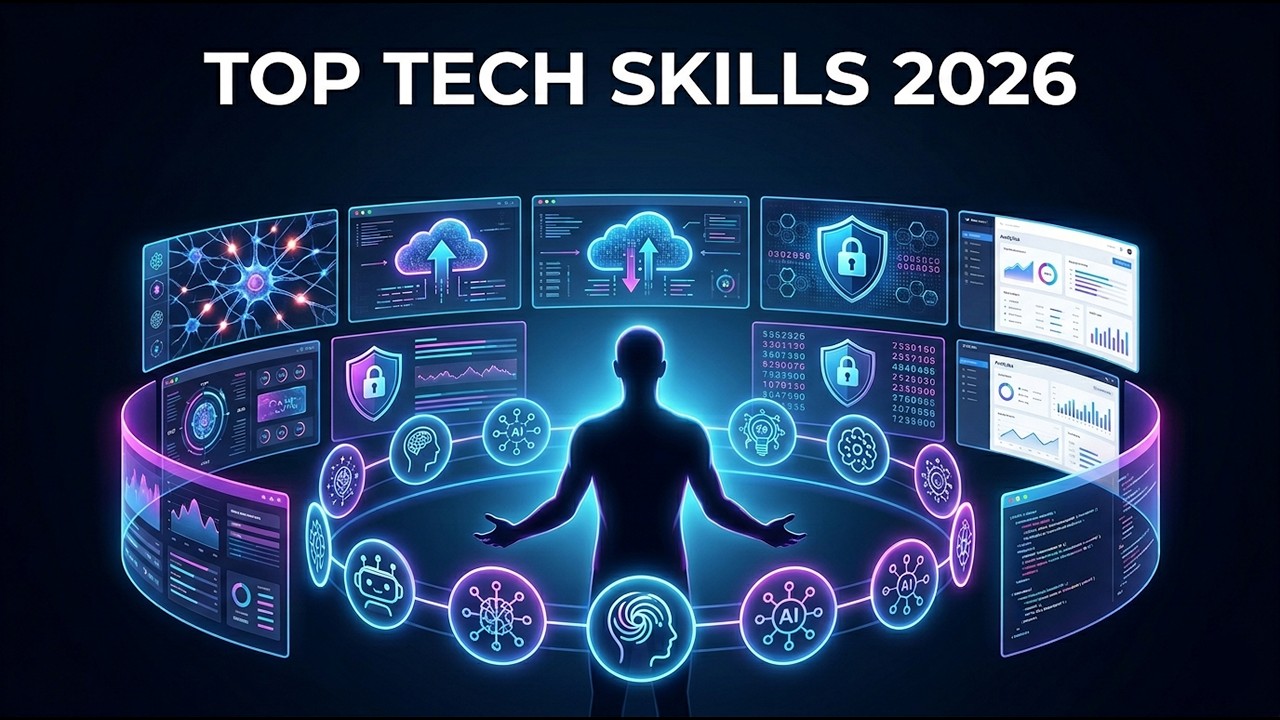 Top Tech Skills 2026 | AI, Cloud, Data, Cybersecurity Explained