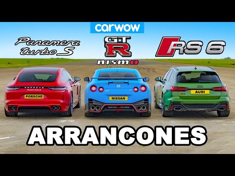 Nissan GT-R NISMO vs Audi RS6 vs Panamera Turbo S: ARRANCONES