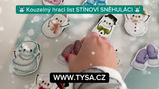 Kouzelný hrací LIST A3 - stínoví sněhuláci