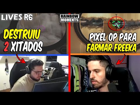 PALUH SOLANDO 2 XITADOS, PIXEL MUITO OP PARA FARMAR FREEKA, BULLET 5K - MELHORES MOMENTOS LIVES R6