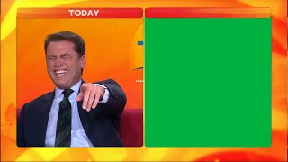 Reporter Laughing Green Screen Meme Template