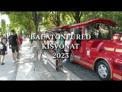 Sightseeing trip in Balatonfüred! Kirándulás a balatonfüredi kisvonattal! 4K