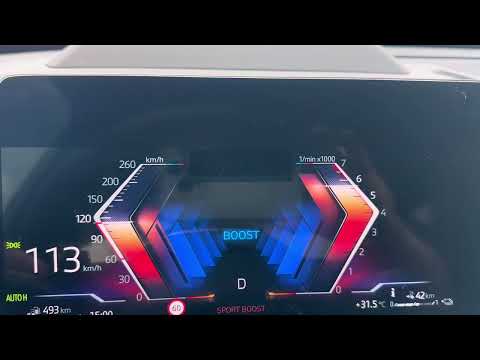 BMW X1 Xdrive 30e acceleration 0-168 boost mode