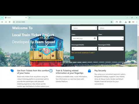 Train Ticket Booking in Django Python