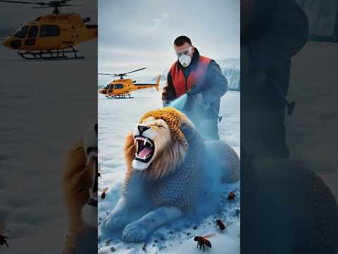 Saving King of the Jungle Brave Rescue and Treatment of a Sick Lion🦁❤️Heartwarming Wildlife Rescue.