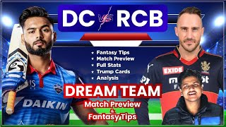 DC vs RCB Dream11, DC vs BLR Dream11, Delhi vs Bangalore Dream11: Stats, Preview ans Analysis