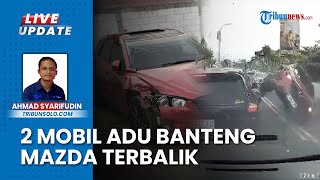 Diduga Sopir Alami Microsleep Picu Kecelakaan Adu Banteng Mazda Vs Innova di Flyover Manahan Solo