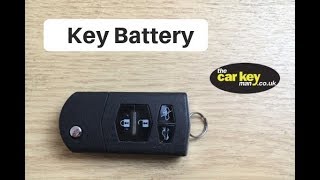 Key Battery Mazda Remote Key HOW TO change