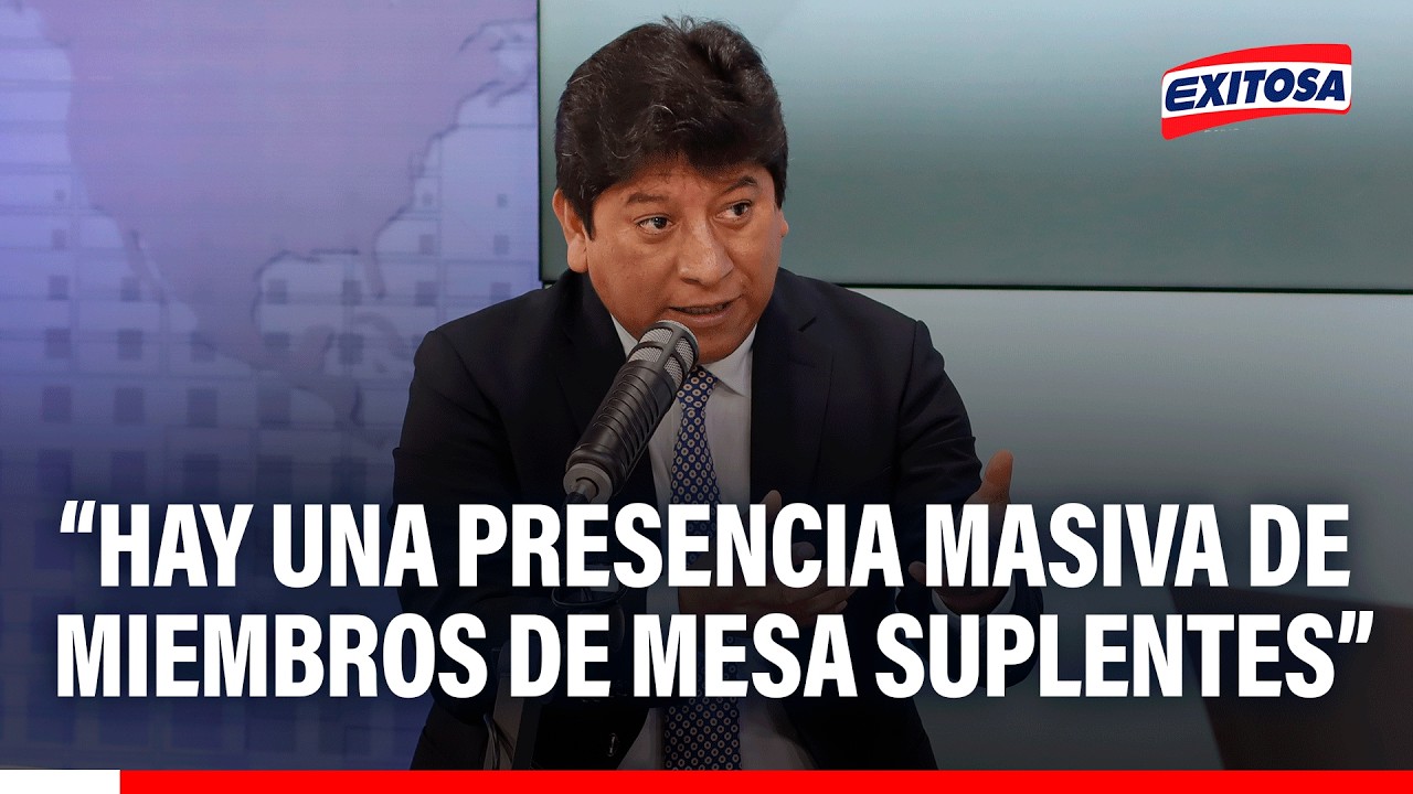 🔴🔵 Segunda vuelta ha tenido a muchos suplentes o voluntarios en mesas de sufragio, indica Gutiérrez