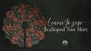 Scalloped Tree skirt - Full Video Tutorial