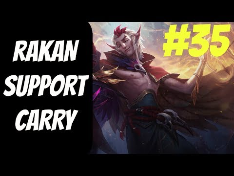 Rakan In-Depth Gameplay #35 --  Season 9 -- How to Win as Support -- League of Legends