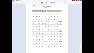Integer Grid Intro