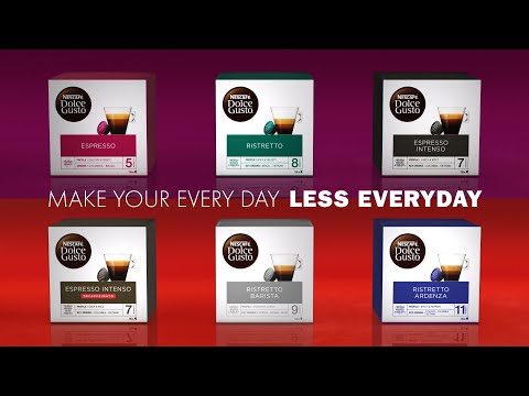 Nescafe Dolce Gusto Espresso Intenso Kava, 16 kapsulių dėžutėje video