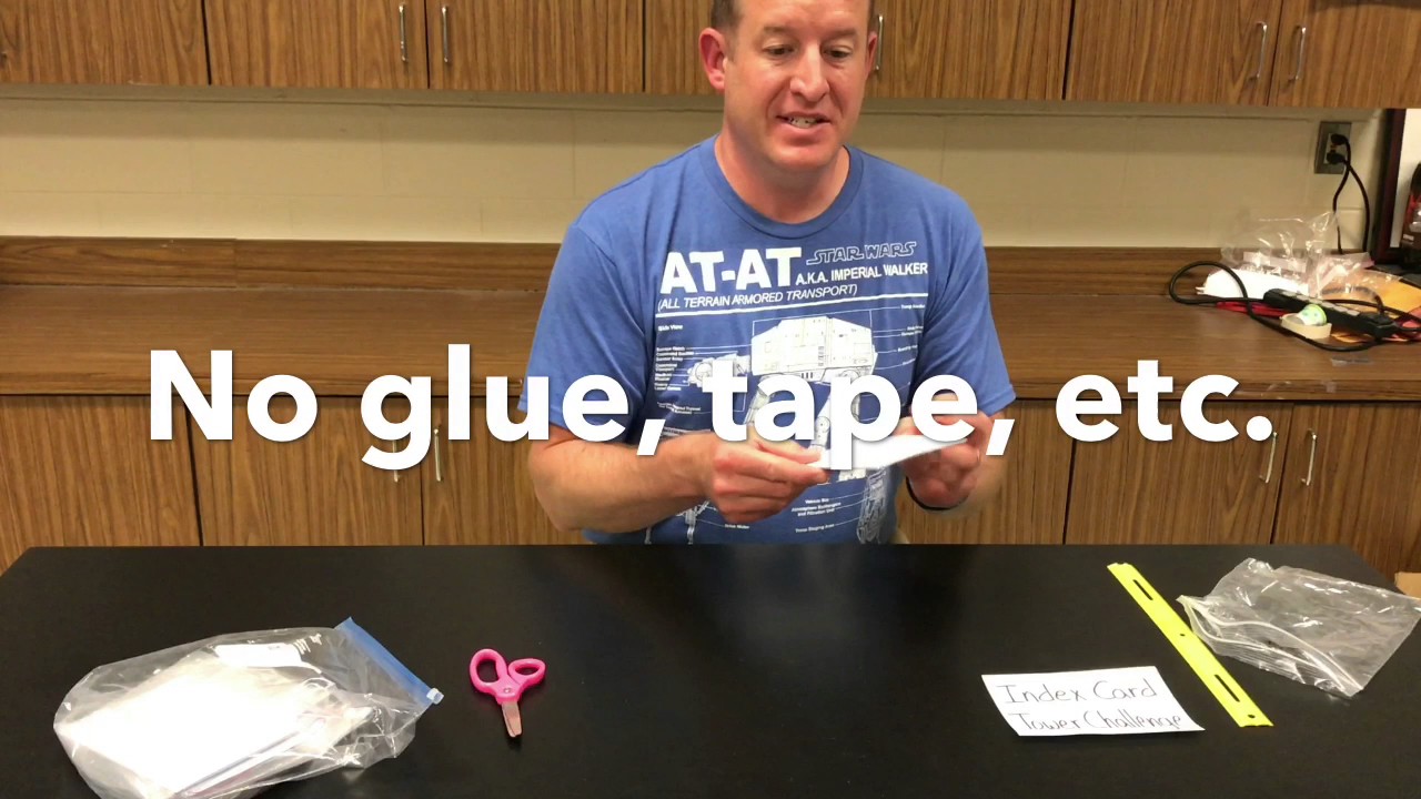 STEM Challenge Index Card Tower