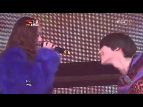 SHINee's Taemin Kiss f(x) Krystal @ MBC Gayo Daejejun