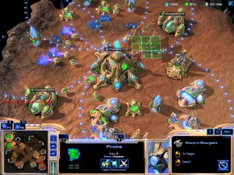 Starcraft 2 Protoss vs Terran on Akilon Flats