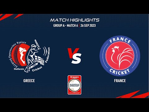 Group A, Match 6 - GRE vs FRA | Highlights | Dream11 ECC23 | 26 Sep 2023 | ECC23.006