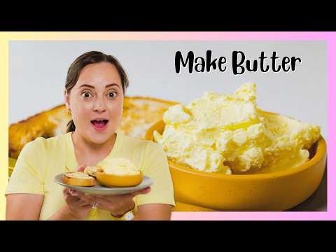 How to Make Butter From Scratch (Just 1 Ingredient!)