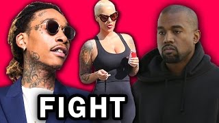 KANYE WEST VS WIZ KHALIFA AND AMBER ROSE!