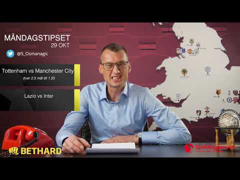 Speltips: Tottenham - Manchester City & Lazio - Inter 29/10