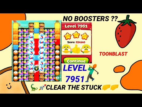 Toon Blast NEW level 7951- NO BOOSTERS|😈play Awesome✨🏃🏃