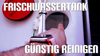 Frischwassertank und Wassersystem im Wohnmobil günstig reinigen 1,99€