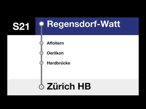 ZVV Ansagen • S21 • Regensdorf-Watt – Zürich HB