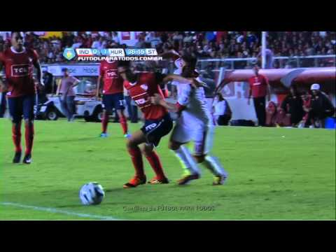 Defederico le tiró un caño a Tula.Independiente-Huracán.Torneo Primera B Nacional.Fútbol Para Todos