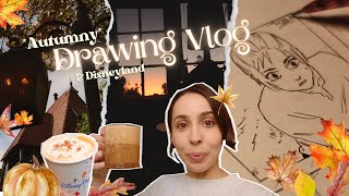 🍁Autumn 🍂 Drawing Vlog | Japan Trip Haul & Halloween Disneyland